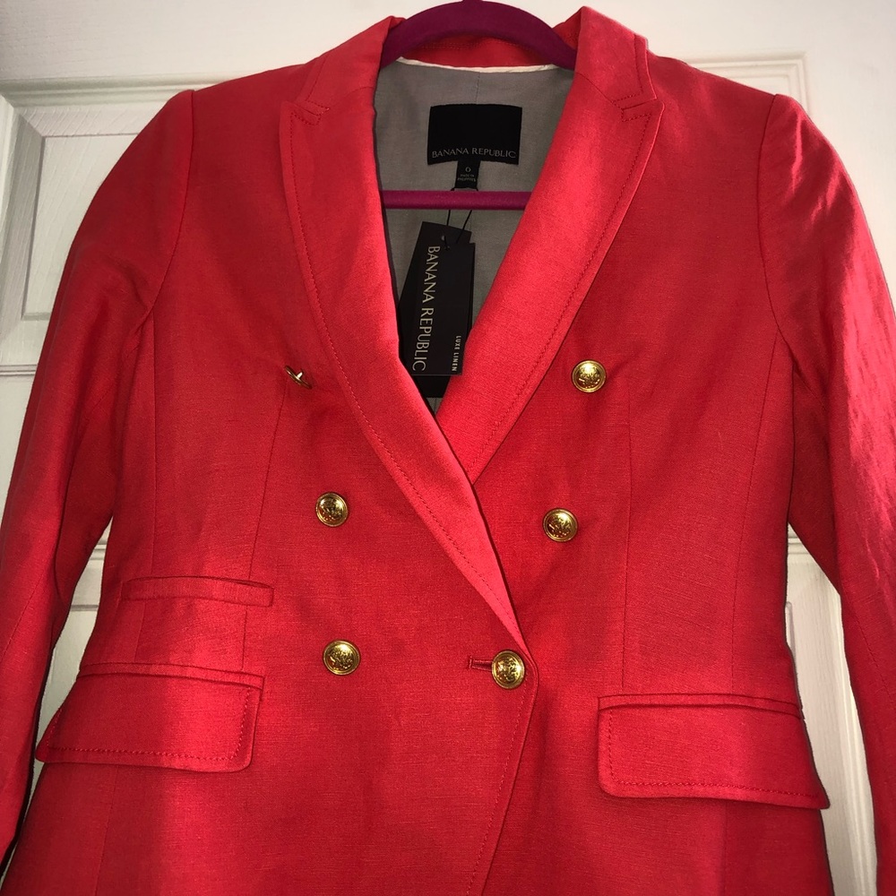 BANANA REPUBLIC Luxe Linen Blazer